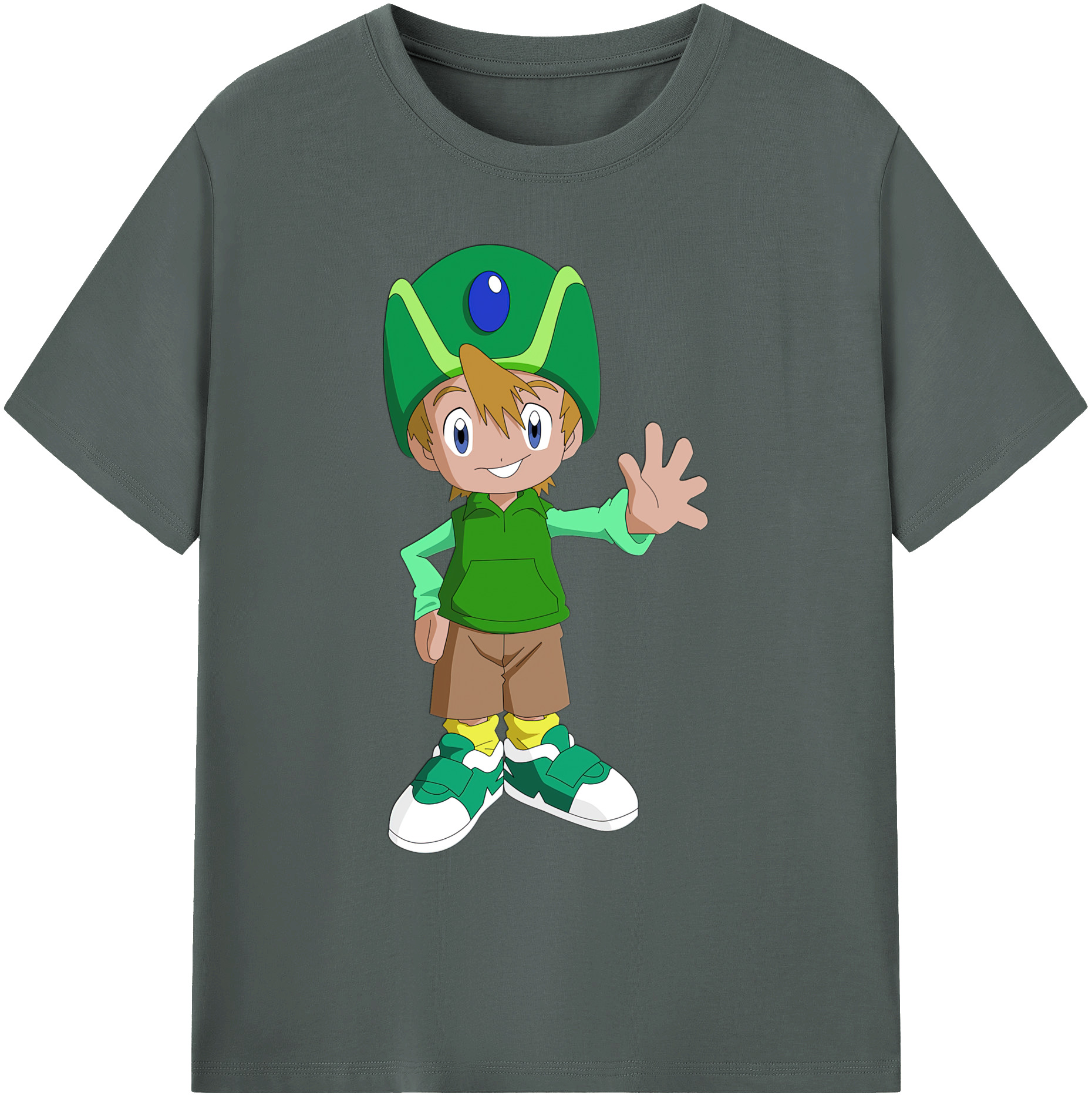 （画像用） Digimon デジタルモンスター/デジモン 綿100％ メンズ半袖Tシャツ｜肌触りやわらか＆通気性